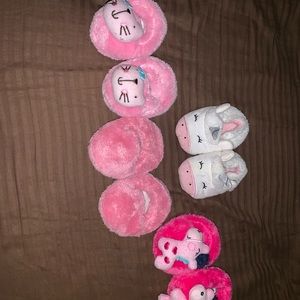 New born slippers (4) $3 each $10 for all